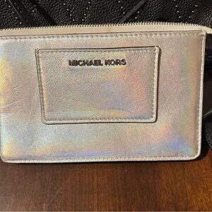 Michael Kors Iridescent Silver Crossbody Bag